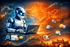 Artificial intelligence analyzing stock charts for Indian stock market