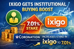 Ixigo stake increase to 7.01 percent by Coronation Fund Managers institutional buying March 2026