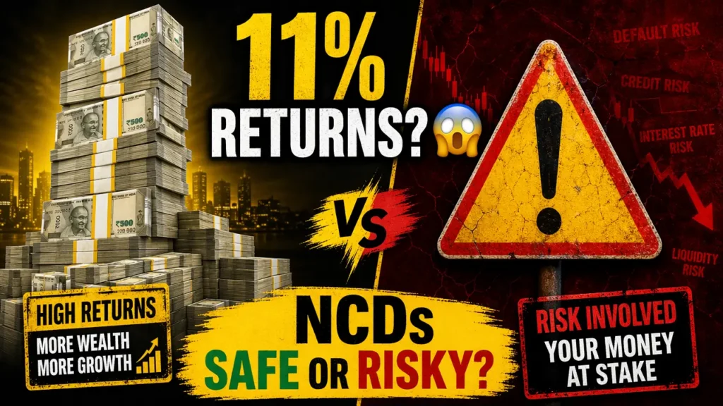 Non Convertible Debentures high return investment with risk explained in India