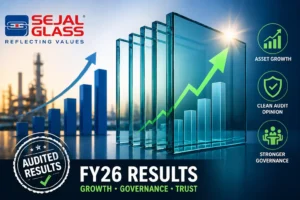 Sejal Glass FY26 financial results with asset growth and audit committee update
