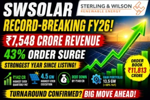 Sterling and Wilson Renewable Energy solar projects and FY26 growth performance